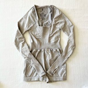 Free People Good Karma Long Sleeve Runsie